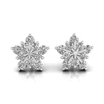 Snowflake Diamond Dainty Stud Earring - GeumJewels