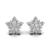 Snowflake Diamond Dainty Stud Earring - GeumJewels