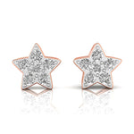 Star Shaped Diamond Stud Dainty Earrings - GeumJewels