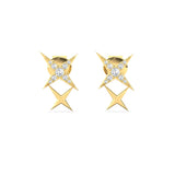 Starry Diamonds Dainty Stud Earrings - GeumJewels