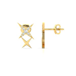 Starry Diamonds Dainty Stud Earrings - GeumJewels