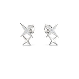 Starry Diamonds Dainty Stud Earrings - GeumJewels