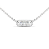 10kt 14kt 18kt White/Yellow Rose Gold Pendant, Elegant Diamond Necklace for Engagement Gift, Diamond Gold Jewelry - GeumJewels