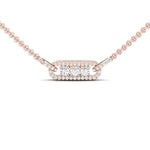 10kt 14kt 18kt White/Yellow Rose Gold Pendant, Elegant Diamond Necklace for Engagement Gift, Diamond Gold Jewelry - GeumJewels