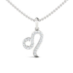 Leo Zodiac Gold Pendant, 18Kt Yellow Gold Leo Charm Pendant, Personalized Diamond Pendant - GeumJewels