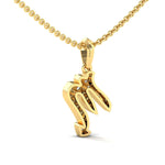 Sleek Diamond Scorpio Zodiac Pendant Necklace, Handcrafted Solid 18Kt Gold Scorpio Pendant - GeumJewels