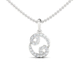Elegant Cancer Zodiac Pendant, 18Kt Solid Yellow Gold Pendant Necklace, Unique Diamond Pendant - GeumJewels
