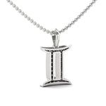 Gemini Zodiac Pendant, 18Kt Yellow Gold Gemini Charm Pendant, Personalized Diamond Pendant - GeumJewels