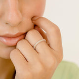 Handmade Rose Gold Ring, Elegant Yellow/white Gold Ring, Natural Gold Fashion Ring - GeumJewels