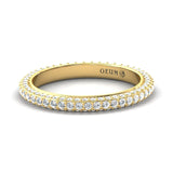 Handmade Rose Gold Ring, Elegant Yellow/white Gold Ring, Natural Gold Fashion Ring - GeumJewels
