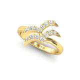 Unique Designer Aquarius Sign Gold Ring, Personalized Diamond Gold Jewelry, Aquarius Sign Diamond Ring - GeumJewels