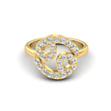 Sleek Design Cancer Zodiac Ring, Unique Zodiac Sign Engagement Ring, Personalized Diamond Gold Ring - GeumJewels