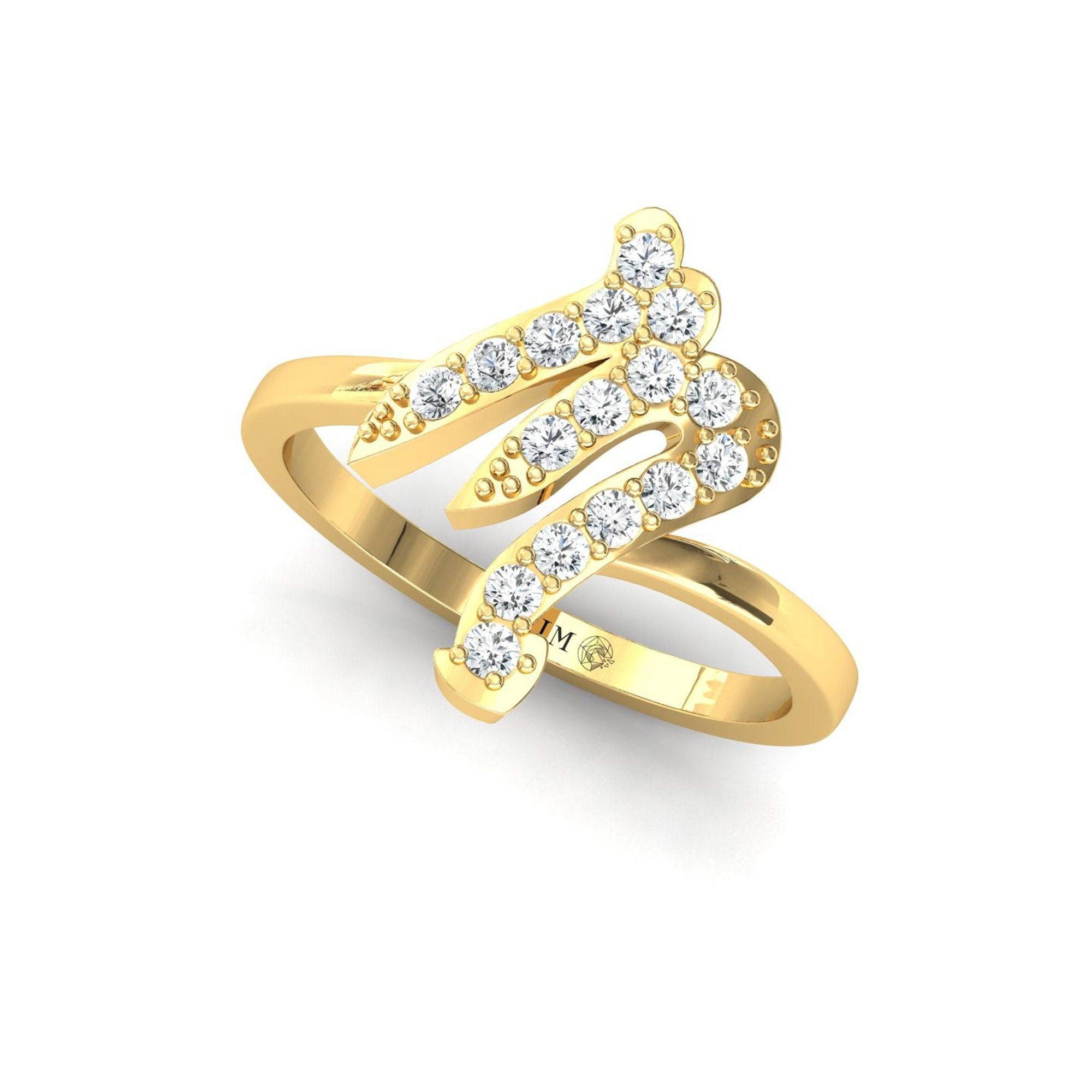 Handmade Solid Gold Scorpio Ring, Unique Designer Ring for Engagement, Zodiac Sign Gold Jewellery - GeumJewels