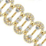 Elegant Diamond Cut Bracelet, Rose Gold Custom Bracelet, Yellow/White Gold Designer Bracelet - GeumJewels