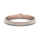 Diamond Gold Cut Bracelet, Real Diamond Designer Bracelet, Yellow/White Gold Bracelet - GeumJewels