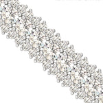 Diamond Gold Cut Bracelet, Real Diamond Designer Bracelet, Yellow/White Gold Bracelet - GeumJewels