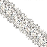 Diamond Gold Cut Bracelet, Real Diamond Designer Bracelet, Yellow/White Gold Bracelet - GeumJewels