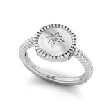 Diamond Star Solitaire Ring, 14k Solid Gold Ring, Promise Ring, Anniversary Gift, Gift For Her