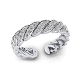 10k Gold Diamond Ring, Rose Gold Ring, Wedding Ring, Engagement Gifts, Bridesmaid Gift
