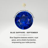 Blue Sapphire Teardrop Pendant with Diamond Halo