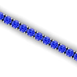 2mm Round Tanzanite Tennis Bracelet