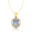 Vintage Style Oval Shaped Moonstone Halo Set with Diamond Accents - GeumJewels