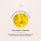 Teardrop Shaped Yellow Sapphire Pendant Wrapped with Diamond Loop