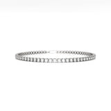 Tennis Bracelet 14k Solid Gold Real Diamond Sparkling Stackable Jewelry