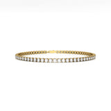 14K Gold Lab Grown Diamond Tennis Bracelet: Elegant Infinity Design