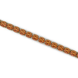 Madeira-Citrin-Tennisarmband – Edelsteinschmuck aus 14 Karat Weißgold
