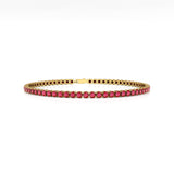 2mm Round Ruby Tennis Bracelet