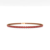 2mm Round Ruby Tennis Bracelet