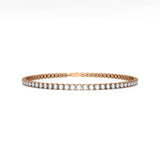 Tennis Bracelet 14k Solid Gold Real Diamond Sparkling Stackable Jewelry