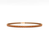 Madeira-Citrin-Tennisarmband – Edelsteinschmuck aus 14 Karat Weißgold
