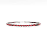 2mm Round Ruby Tennis Bracelet