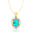 Vintage Style Oval Shaped Paraiba Tourmaline Halo Set with Diamond Accents - GeumJewels