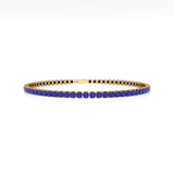 Natürliches Rubin-Tennisarmband: Edelsteinschmuck aus 18kt Weißgold