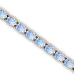 Rainbow Moonstone Tennis Bracelet: 14k Yellow Gold Bridal Jewelry - GeumJewels