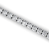 14K Gold Lab Grown Diamond Tennis Bracelet: Elegant Infinity Design - GeumJewels