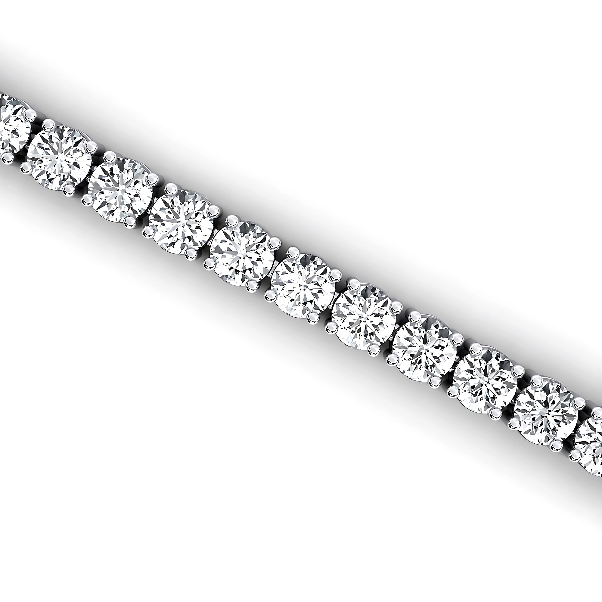 14K Gold Lab Grown Diamond Tennis Bracelet: Elegant Infinity Design - GeumJewels