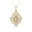 Art Deco Inspired Teardrop Opal Diamond Pendant - GeumJewels