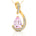 Designer Diamond Loop Pendant with Teardrop Shaped Morganite - GeumJewels