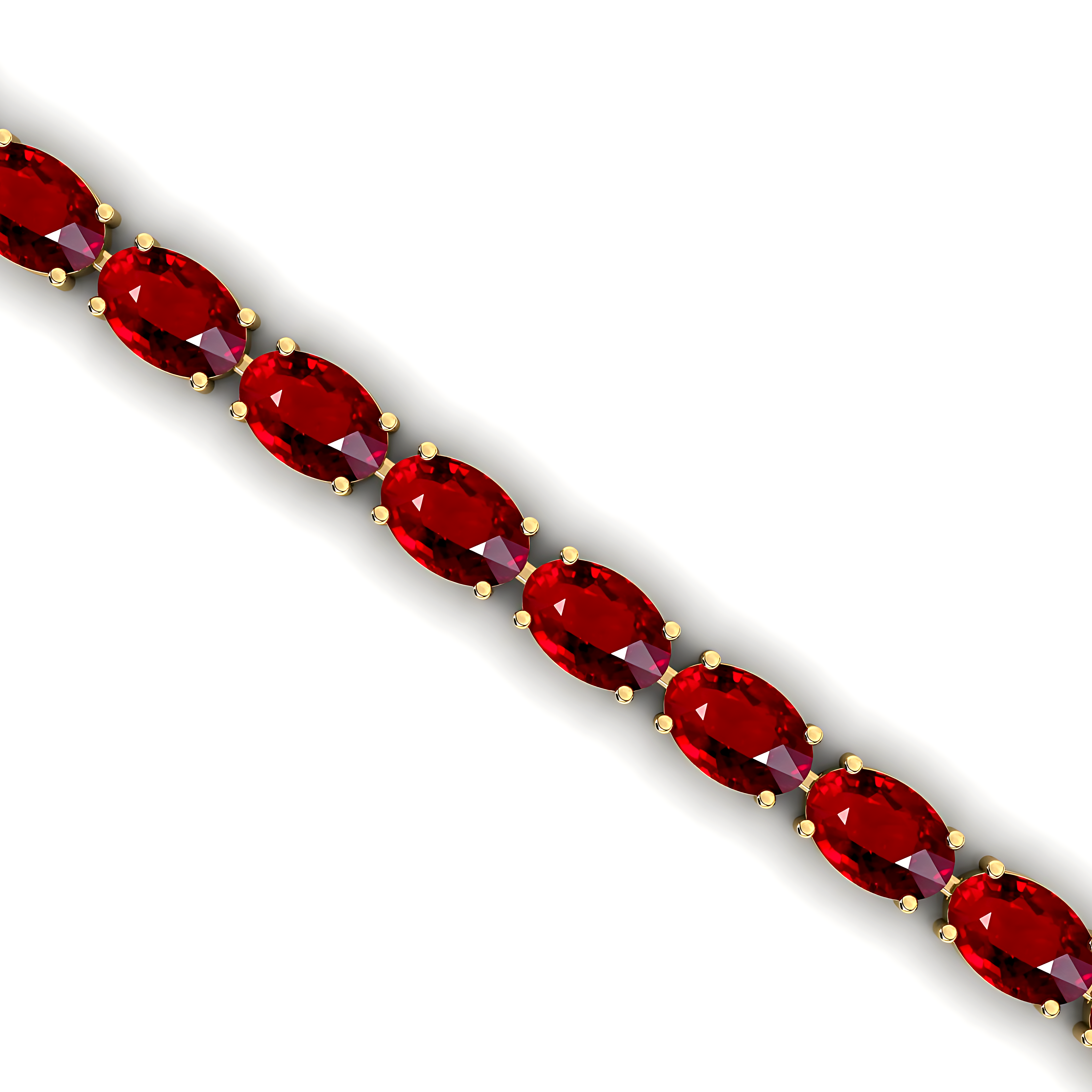 Ruby Tennis Bracelet: 14kt Rose Gold Gemstone Bridal Jewelry - GeumJewels