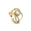 Solitaire Round Opal Cocktail Diamond Ring - GeumJewels