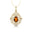 Art Deco Inspired Teardrop Citrine Diamond Pendant - GeumJewels