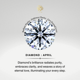 Lab Diamond Teardrop Pendant with Solitaire Diamond