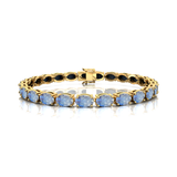 Rainbow Moonstone Tennis Bracelet: 14k Yellow Gold Bridal Jewelry - GeumJewels