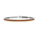 2mm Round Citrine Tennis Bracelet