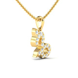 Capricorn Zodiac Diamond Charm Gold Pendant