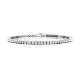14K Gold Lab Grown Diamond Tennis Bracelet: Elegant Infinity Design - GeumJewels